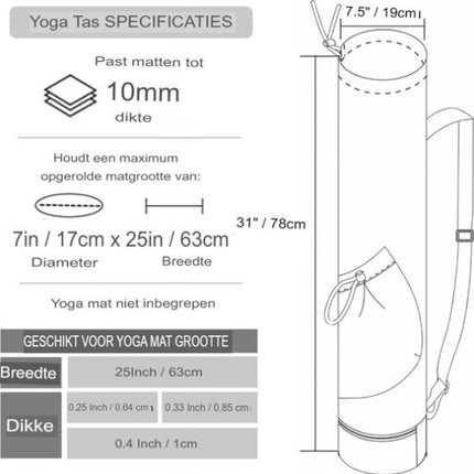 Yoga Mat Bag - Large Yoga Bag - Waterproof Yoga Mat Bag.