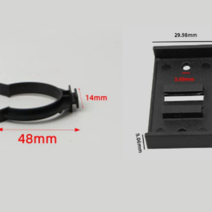 10 pieces - Skirting clips - Furniture clamps - Kitchen plinth hooks - Kitchen plinth clips - For kitchen frames mounting - Black - plastic - For cabinet legs with a diameter of 3.9 cm - For sofa, table, bed, cabinet.