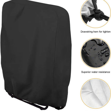 Waterproof Chair Cover - Set of 2 - Garden Chair Cover - Protective Cover for Garden Furniture - Waterproof Chair Cover - Cover for Folding Chairs - Garden Furniture Cover - Garden Chair Cover - 71x20/34x110cm - For Outdoor Use in the Garden, Balcony or T.