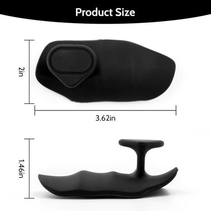 Fitness Strength Training Grips - Pack of 2 - Rubber Gym Weightlifting Non-Slip Exercise Grips - Deadlift Straps - Lift Straps - Strength Training - Fingerless Weightlifting Grips - Non-Slip Palm Protectors - Black.