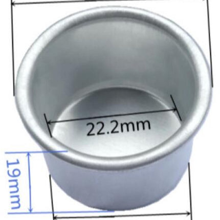 Candle holder - 30 pieces - Tea light holder - Aluminum - Metal dinner candle holders - Candle holders - Decoration - Suitable for placing candles - 27mm x 19mm - Silver.
