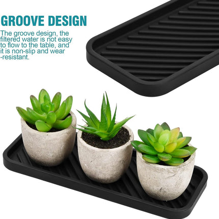 Silicone Sponge Holder - 2 Pieces - Kitchen Sponge Holders - Countertop Organizer - Sink Organizer - Kitchen Organizer - Soap Dish - Soap Rack - Non-Slip - For storing sponges, dishwashing products, plates, soap, brushes - Black.