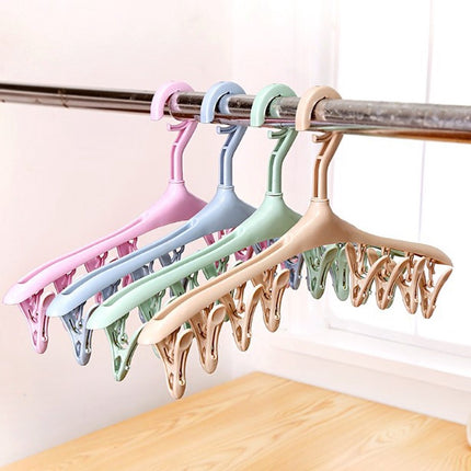 Sock dryer - 4 pieces 8 clips - Blue green purple yellow - Sock hanger - Sock dryer - Bras - Underwear - Sock drying rack - Drying rack - Drying rack - Small clothes rack - Washing hanger - Sock drying rack - Sock hanger - Windproof.