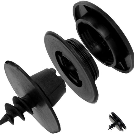 Car Floor Mat Fastening Clips - Pack of 10 - For Attaching Car Anti-Slip Mats - Car Mat Fastening Buckles - Black - Plastic - Universal - 3.55*2 cm - Suitable for Most Car Floor Mats.