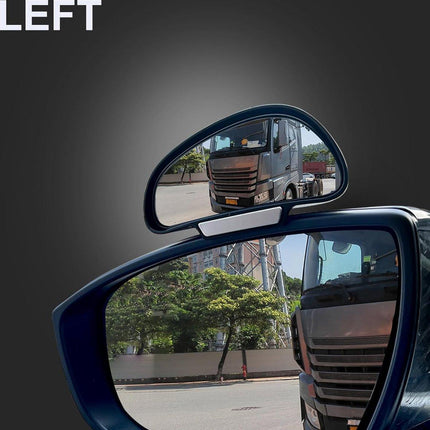 2 pieces (right and left) - Rearview mirror - Banana mirror - Exterior mirrors - Adjustable blind spot mirror - Car mirrors - 16cm - universal - 360 ° - Car/caravan accessories.