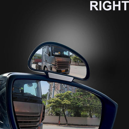 2 pieces (right and left) - Rearview mirror - Banana mirror - Exterior mirrors - Adjustable blind spot mirror - Car mirrors - 16cm - universal - 360 ° - Car/caravan accessories.