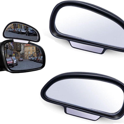 2 pieces (right and left) - Rearview mirror - Banana mirror - Exterior mirrors - Adjustable blind spot mirror - Car mirrors - 16cm - universal - 360 ° - Car/caravan accessories.