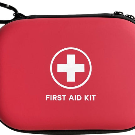 First aid kit - First aid kit - Survival kit outdoor emergency kit - First aid kit sports - First aid sports bag - Red - First aid kit - First aid drum - PU - red - 17.6*12*5.5cm.