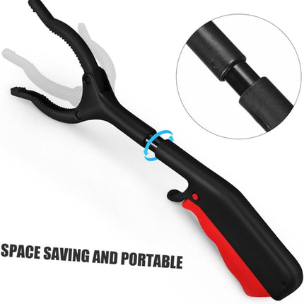 Litter Grabber - Litter Reachers - Pickers - Litter Grabber - Litter Grabber - Litter Grabbers - Litter Picker - Grab Aid - Gripper Extender - Litter Grabber - Black and Red - Plastic and Iron - 30cm - Not Scalable.