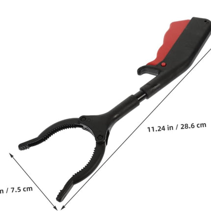 Litter Grabber - Litter Reachers - Pickers - Litter Grabber - Litter Grabber - Litter Grabbers - Litter Picker - Grab Aid - Gripper Extender - Litter Grabber - Black and Red - Plastic and Iron - 30cm - Not Scalable.