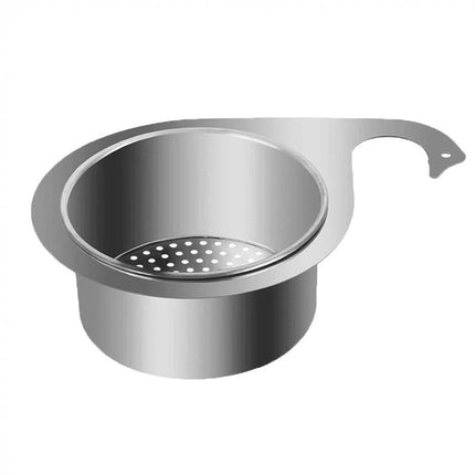 Colander - Sink Colander - 21*5.8 cm - Kitchen Utensils - Kitchen Colander - Silver - Stainless Steel - Sink Basket - Suitable for Kitchen Use.