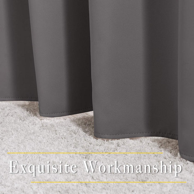 Curtain - Luxury, Blackout - 150*200 cm - Gray - 1 Piece - ready-made - with holes.