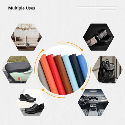 Self-adhesive leather repair kit - 50*137cm - leather sofa - leather repair - leather patch - self-adhesive sticker - PU Leather - Repair kit - Multifunctional - Sofa repair - Black.