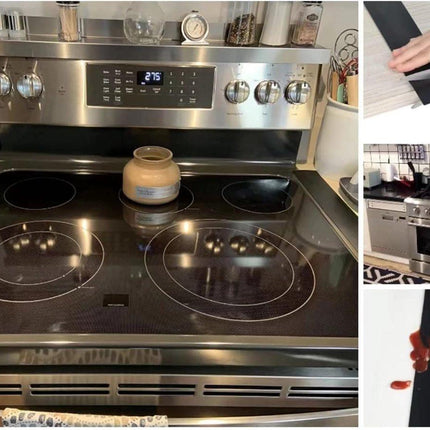 Stove Sealing Strip - 2 Pieces - 63cm - Black - Kitchen Sealing Strip - Gap Fillers in Stoves and Countertops - Sanitary Tape - For Gas Stoves, Hobs and Countertops - Easy to Clean - Heat Resistant - Silicone.