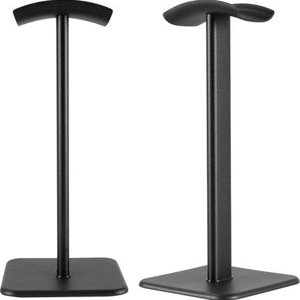 Headphone Holder - Headset Stand - Aluminum - Headphone Hook - Headset Holder - Universal - For Your Desk - 100x100x245mm - Black.