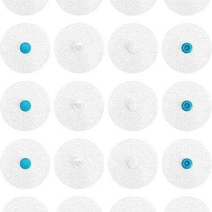 Bedding Snaps - 10 Pairs - Duvet Cover Snaps - Polyester - Plastic - Duvet Clips - Iron-On Duvet Fasteners to Hold Duvet - Duvet Clamps - Bed Sheet Tensioners - 60mm - White.