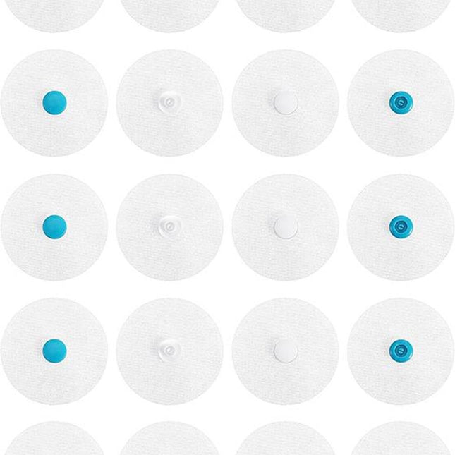 Bedding Snaps - 10 Pairs - Duvet Cover Snaps - Polyester - Plastic - Duvet Clips - Iron-On Duvet Fasteners to Hold Duvet - Duvet Clamps - Bed Sheet Tensioners - 60mm - White.