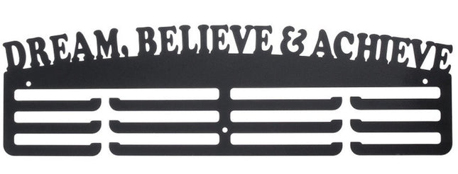 Medal hanger - Medal holder - Medal hanging - Medal holder - Hanging hooks - Medal rack - black - 36*11.5cm - metal - wall decoration.