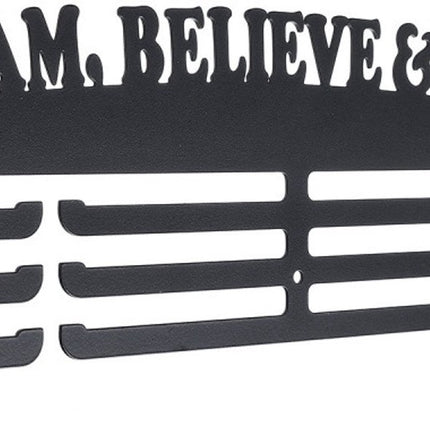 Medal hanger - Medal holder - Medal hanging - Medal holder - Hanging hooks - Medal rack - black - 36*11.5cm - metal - wall decoration.