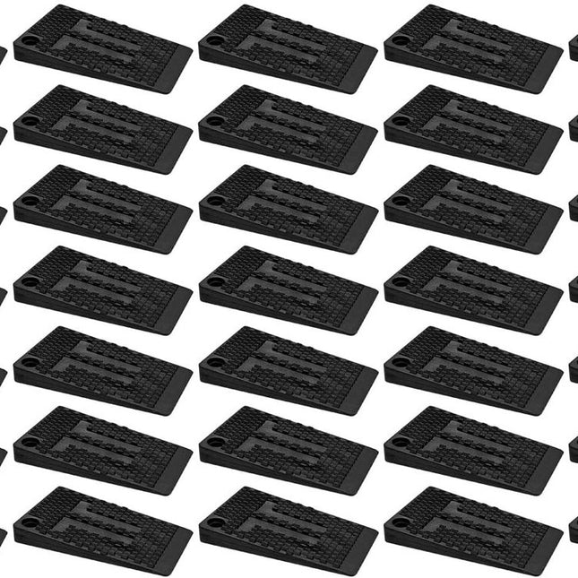 Furniture wedges - 35 pieces - Leveling wedges - Leveling pad Base leg - Furniture coaster - Furniture feet - Wedge set - Leveling wedge - Black - 5*3*0.5 cm - Plastic.