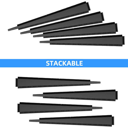 Furniture wedges - 35 pieces - Leveling wedges - Leveling pad Base leg - Furniture coaster - Furniture feet - Wedge set - Leveling wedge - Black - 5*3*0.5 cm - Plastic.