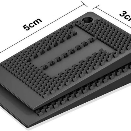 Furniture wedges - 35 pieces - Leveling wedges - Leveling pad Base leg - Furniture coaster - Furniture feet - Wedge set - Leveling wedge - Black - 5*3*0.5 cm - Plastic.