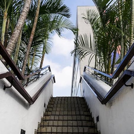 5 pieces - Handrail holder - handrail brackets - wall bracket - handrail support rod - Staircase Handrail Support - 6*8 cm - black - stainless steel - for stairwells, indoors and outdoors - for square/horseshoe-shaped handrails.