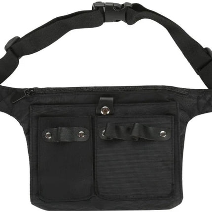 Hairdresser's Bag - Hairdresser's Belt Bag - Hairdresser's Scissor Bag - Canvas - 34*18 cm - For combs, clips - Black.