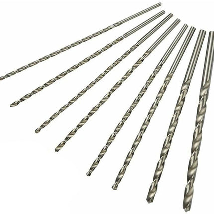 8 pieces twist drills HSS long wood twist drill set - diameters 4 mm 42 mm 45 mm 5 mm 52 mm 6 mm 8 mm 10 mm.