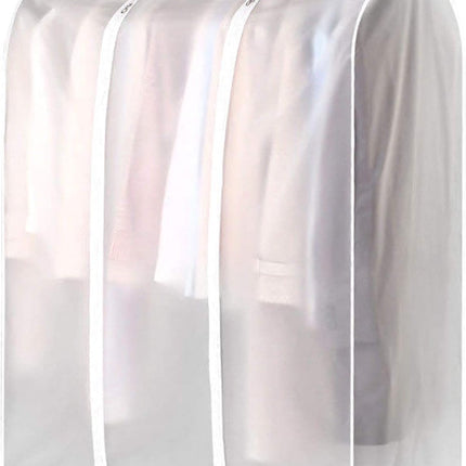 Garment Cover - Clothes Hanging Protector - Clothes Storage Bag - Garment Bag - Hanging Storage Bag - Transparent - Waterproof - For Wardrobe and Clothes Rack - With Zipper - 50*100*120cm - PEVA.