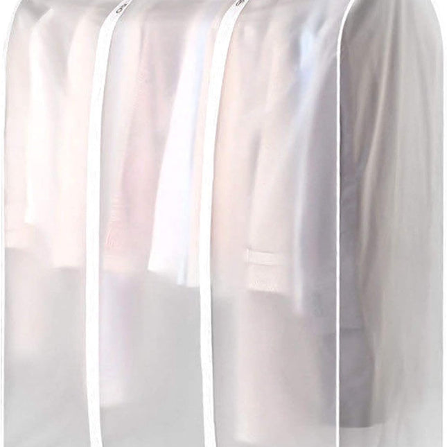 Garment Cover - Clothes Hanging Protector - Clothes Storage Bag - Garment Bag - Hanging Storage Bag - Transparent - Waterproof - For Wardrobe and Clothes Rack - With Zipper - 50*100*120cm - PEVA.