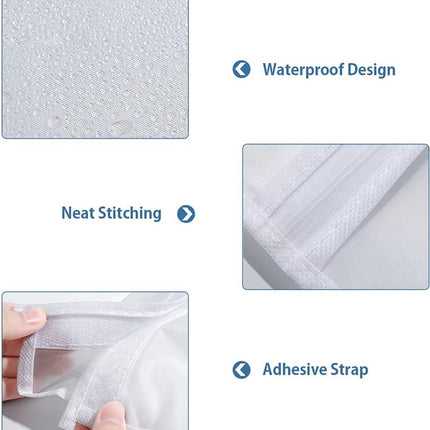Garment Cover - Clothes Hanging Protector - Clothes Storage Bag - Garment Bag - Hanging Storage Bag - Transparent - Waterproof - For Wardrobe and Clothes Rack - With Zipper - 50*100*120cm - PEVA.