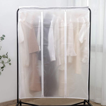 Garment Cover - Clothes Hanging Protector - Clothes Storage Bag - Garment Bag - Hanging Storage Bag - Transparent - Waterproof - For Wardrobe and Clothes Rack - With Zipper - 50*100*120cm - PEVA.