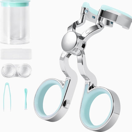 Contact Lens Wearing Aids - Eyelid Wear Aid - Contact Lens Inserter Remover - Contact Lens Eyelid Stretcher - Contact Lens Lens Aid - Lens Suction Cup - Contact Lens Holder - Silicone Soft.
