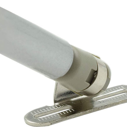 2 pieces - Gas spring for flap - Softclose Door fitting - 100N - steel - Telescopic cabinet door gas spring - Hydraulic support - Door lift damper for cabinet door or flap - Furniture mounting parts.