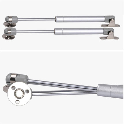 2 pieces - Gas Spring - Softclose Door Fitting - 120N - Zinc Alloy - Silver - Telescopic Cabinet Door Gas Spring - Hydraulic Support - Door Lift Damper for Cabinet Door or Flap.