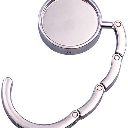 3 pieces - Bag hook - Hook for bags and backpacks - Bag hanger - Bag hooks - Bag hooks - Bag hook - Bag hook table - Bag hanger on the table - Silver - Foldable - Zinc alloy - 9.3 * 4.9 cm - for handbag, school bag, headphones, etc..