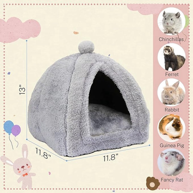 Rabbit hutch - Gray - 1 piece - 34*34*36cm - For rabbit guinea pig ferret - Rabbit hutches - For indoor use - Rodent cage - Rodent house.