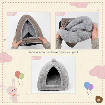 Rabbit hutch - Gray - 1 piece - 34*34*36cm - For rabbit guinea pig ferret - Rabbit hutches - For indoor use - Rodent cage - Rodent house.