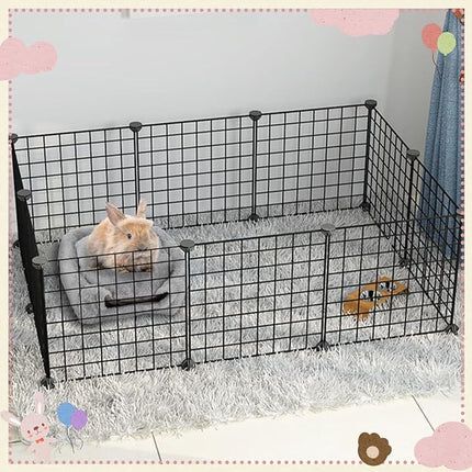 Rabbit hutch - Gray - 1 piece - 34*34*36cm - For rabbit guinea pig ferret - Rabbit hutches - For indoor use - Rodent cage - Rodent house.