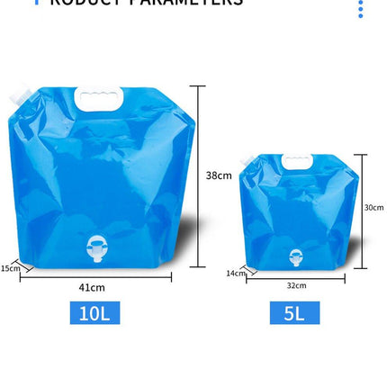 Emergency kit - 2 pieces Foldable water jerry can 5 and 10 liters - 2 pieces Emergency  - et 160x210cm - combination - survival  - et - thermal - Survival Kit - water reservoir for emergency - for outdoor, hiking, camping.