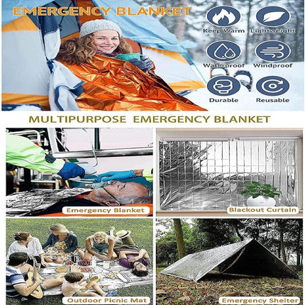 Emergency kit - 2 pieces Foldable water jerry can 5 and 10 liters - 2 pieces Emergency  - et 160x210cm - combination - survival  - et - thermal - Survival Kit - water reservoir for emergency - for outdoor, hiking, camping.