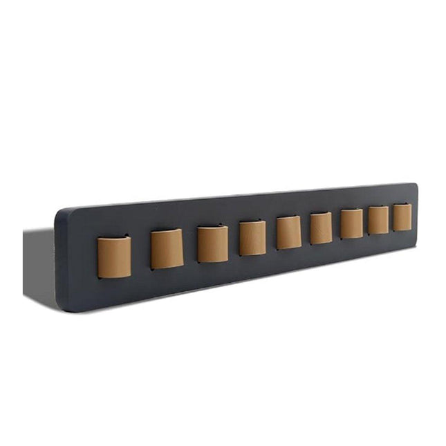 Glasses holder for the wall - glasses storage for multiple glasses - Store multiple glasses - Glasses holder - black - Sunglasses holder - wooden - 40*5.5*2.5cm.