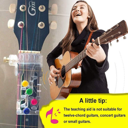 Classical Chord Learning Buddy, Chord Playing Assistant, Guitar Scale Fretboard Notes Sticker for Bonus, Best Study and Learning System for Guitar Lover Beginner - Chord Accessories.