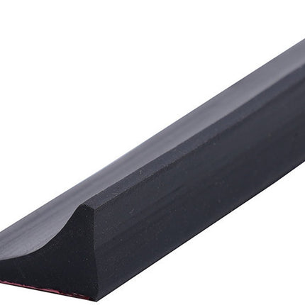 Shower thresholds - 2 meters - Anti-water strip - Foldable shower water dam - dry and wet separation - black - Sanitary Water Stopper - TPE - shower threshold water stop barrier and retention system and keeps water within the threshold.