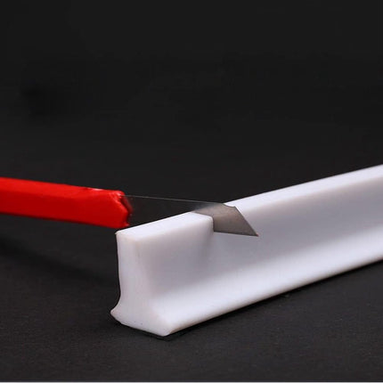 Shower Water Stopper - 1 m - T-type Shower Strip - Water Stopper - Self-Adhesive Sealant Edge - Sanitary Water Stopper - for kitchen and bathroom, shower screen, shower threshold, bathtub water dam, countertop edge trim.