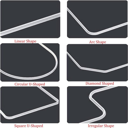 Shower Water Stopper - 1 m - T-type Shower Strip - Water Stopper - Self-Adhesive Sealant Edge - Sanitary Water Stopper - for kitchen and bathroom, shower screen, shower threshold, bathtub water dam, countertop edge trim.