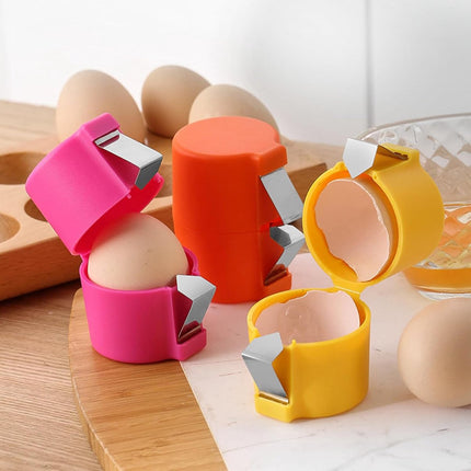 Eggshell Cutter - 3 Pieces - Egg Slicers - Eggshell Opener for Hard-Boiled Eggs, Egg Cracker Tool for Raw Eggs, for Soft-Boiled Eggs, Stainless Steel Egg Slicer, Eggshell Slicer for Home Kitchen Use.