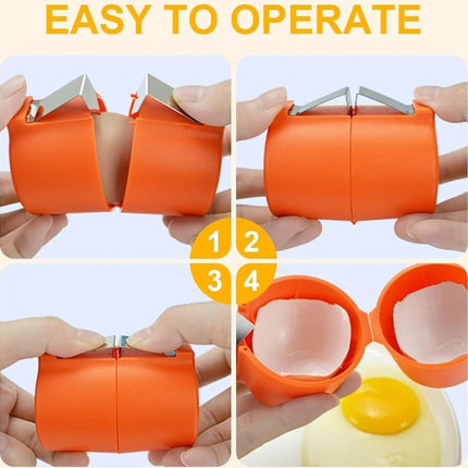 Eggshell Cutter - 3 Pieces - Egg Slicers - Eggshell Opener for Hard-Boiled Eggs, Egg Cracker Tool for Raw Eggs, for Soft-Boiled Eggs, Stainless Steel Egg Slicer, Eggshell Slicer for Home Kitchen Use.
