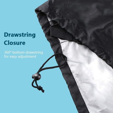 Waterproof Chair Cover - Set of 2 - Garden Chair Cover - Protective Cover for Garden Furniture - Garden Furniture Cover - Garden Chair Cover - 96 x 79 x 74 cm - For Outdoor Use in the Garden, Balcony or Terrace - Black - 210D Oxford Cloth - Waterproof - D.